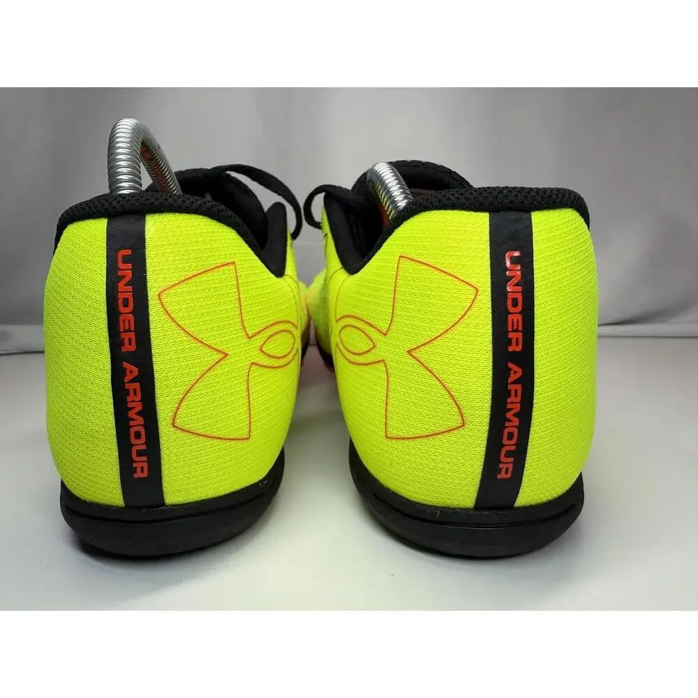 Under Armour‎ Kick Distance Track Shoes Mens Size 15 Yellow Black 3025460-300